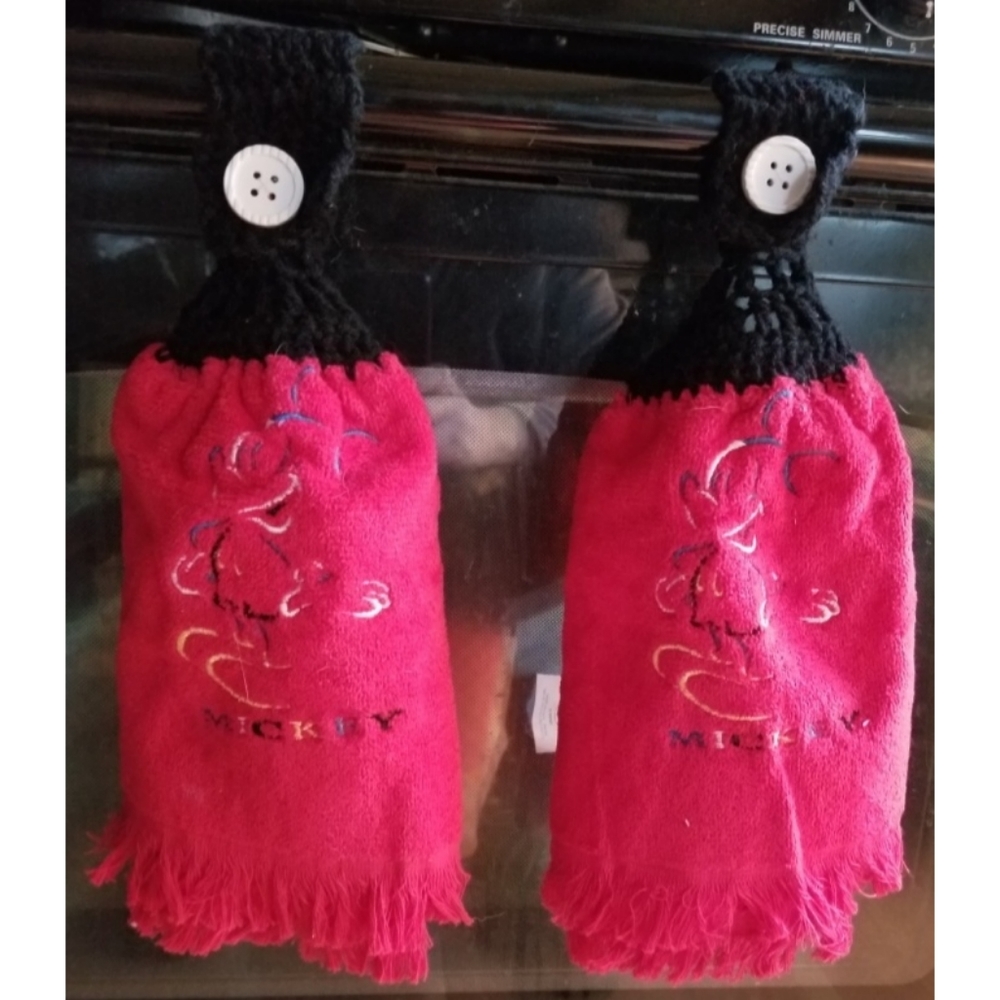 Set of 2 Mickey Mouse tea towels